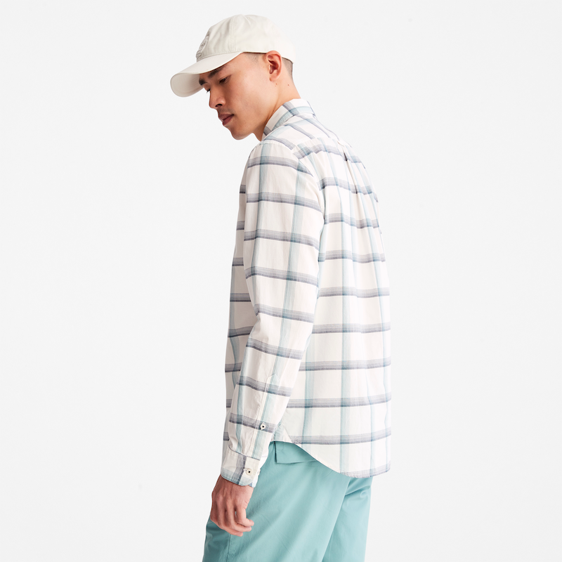 Long Sleeve Regular Fit Stretch Poplin Shirt For Men