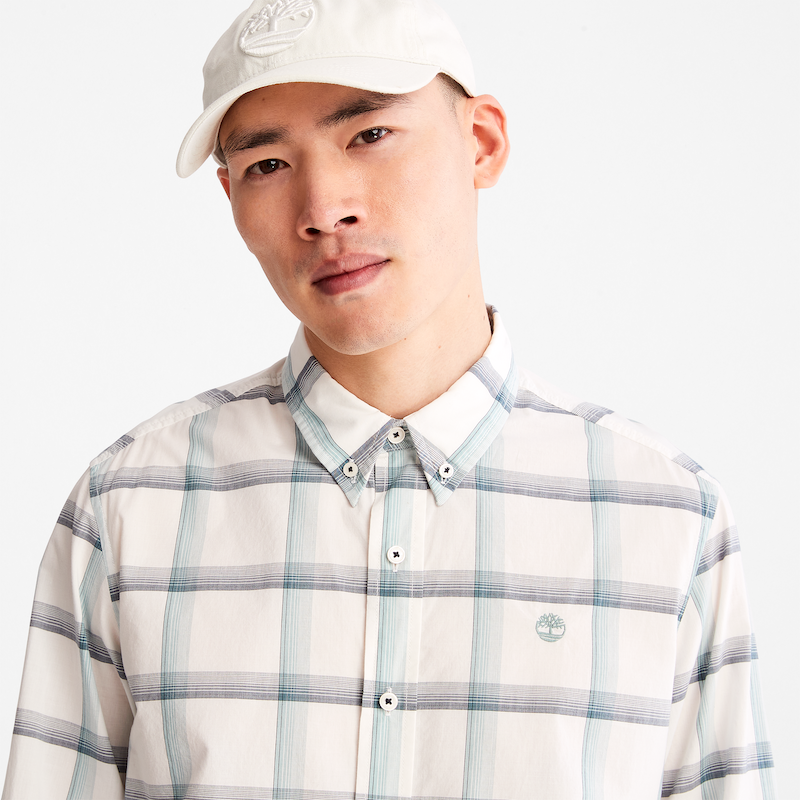 Long Sleeve Regular Fit Stretch Poplin Shirt For Men