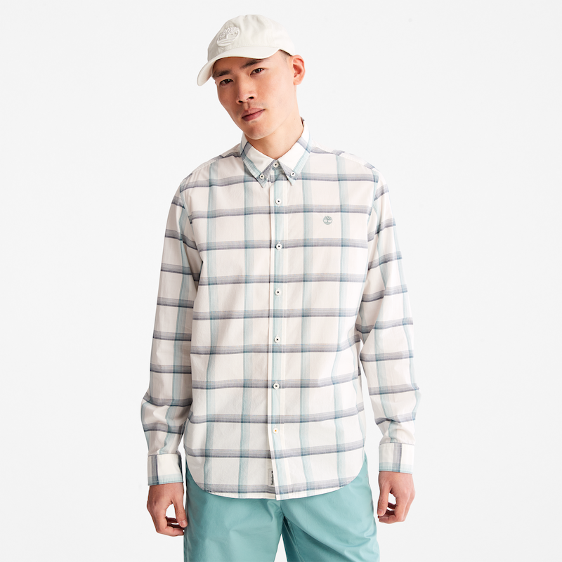 Long Sleeve Regular Fit Stretch Poplin Shirt For Men