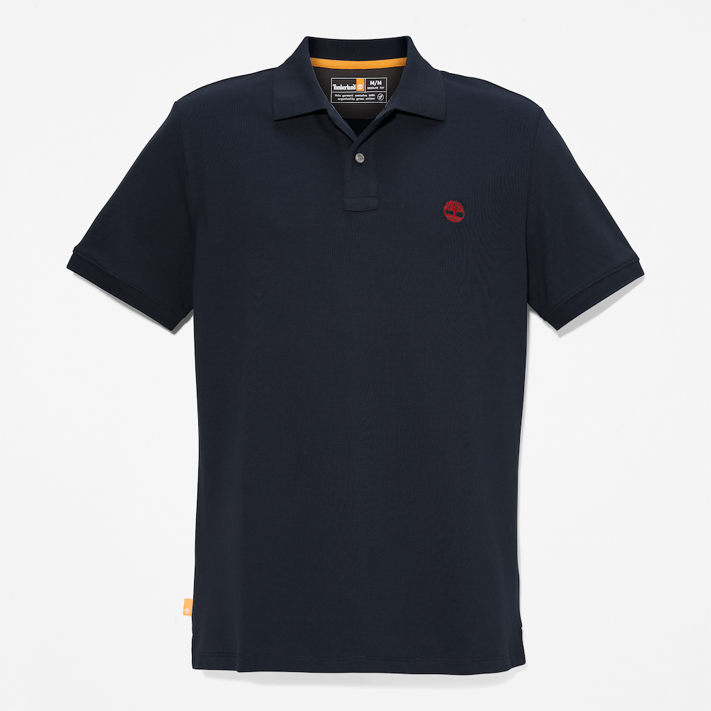 TIMBERLAND MILLERS RIVER PIQUE POLO SHIRT FOR MEN IN NAVY