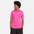TIMBERLAND SHORT SLEEVE POLO SHIRT FOR MEN IN PINK