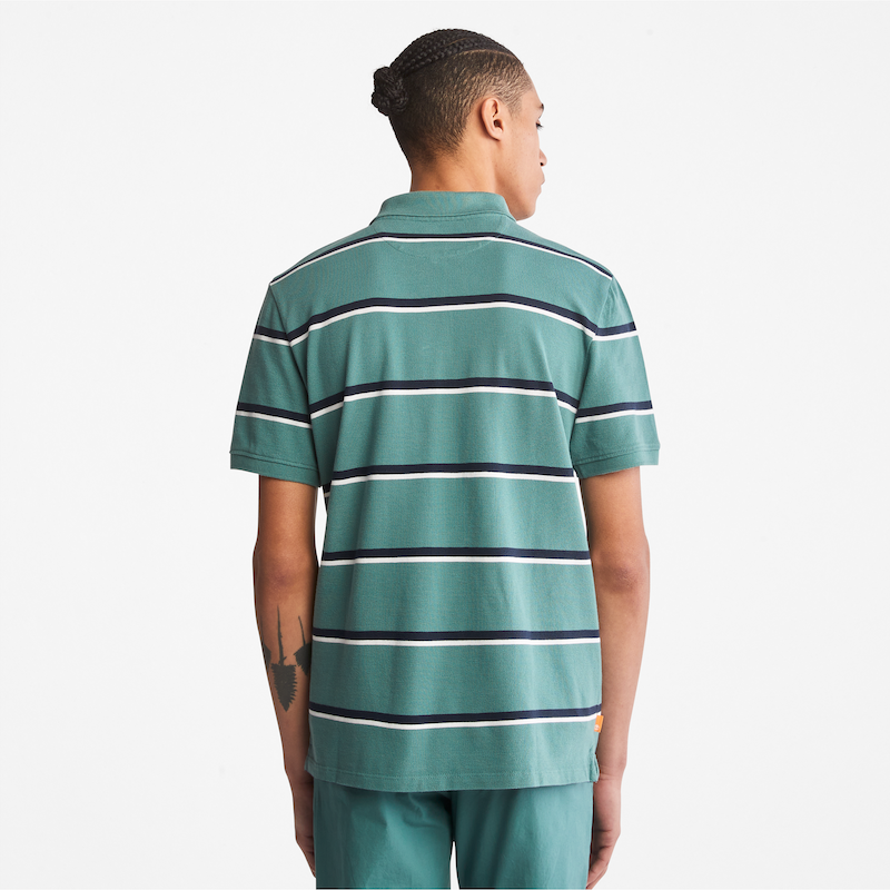 Zealand River Regular Fit Striped Polo Shirt for Men