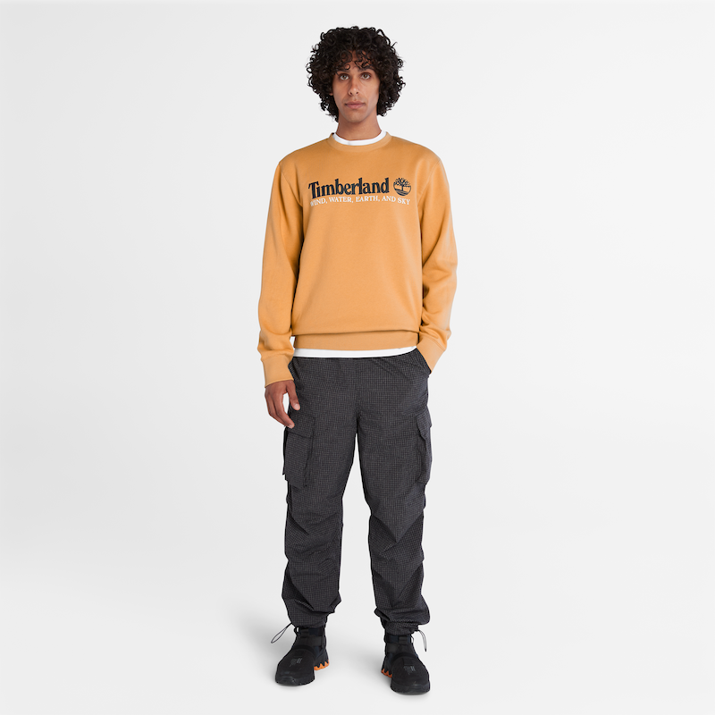 TIMBERLAND WIND, WATER, EARTH AND SKY SWEATSHIRT FOR MEN IN WHEAT