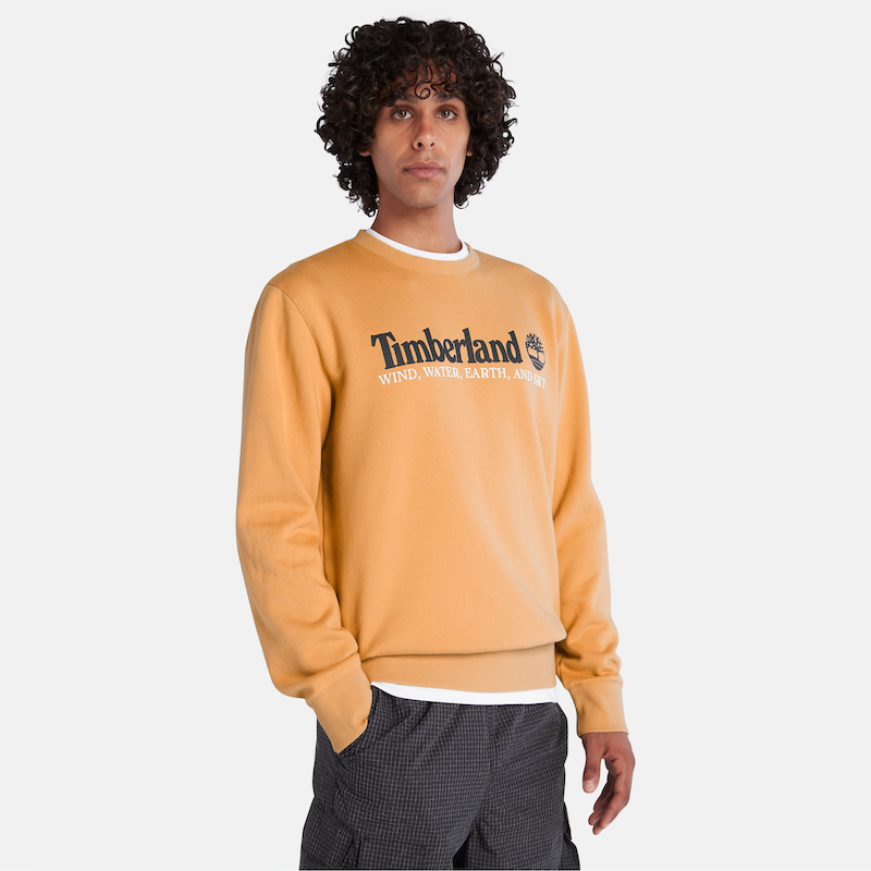 TIMBERLAND WIND, WATER, EARTH AND SKY SWEATSHIRT FOR MEN IN WHEAT