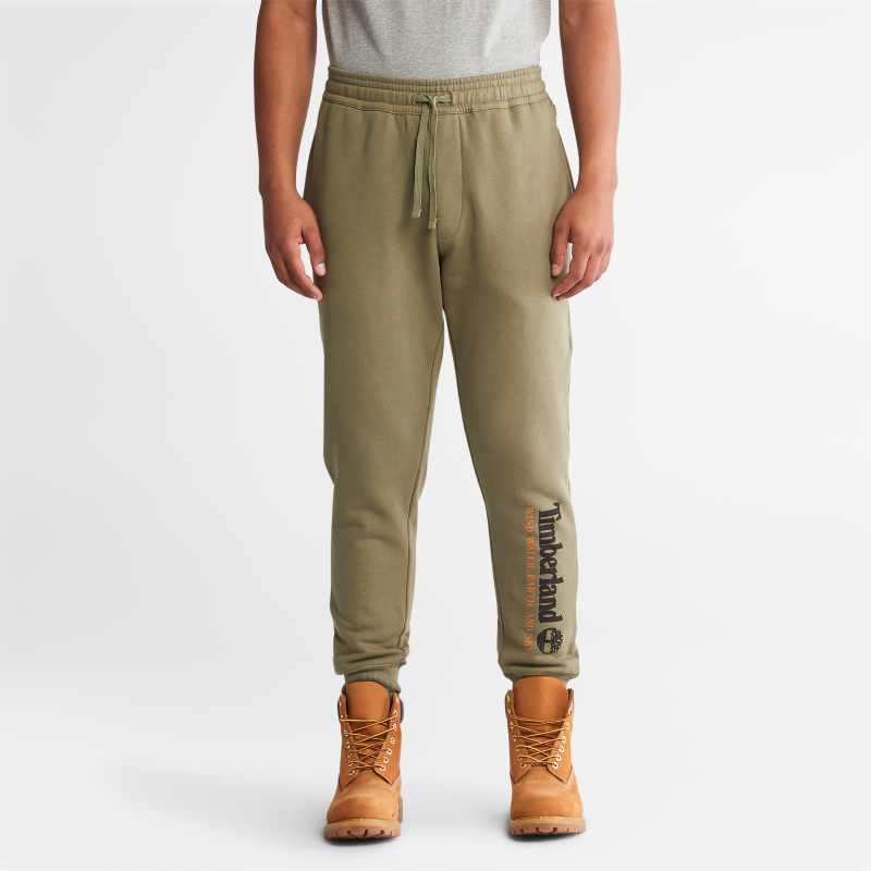 TIMBERLAND TIMBERLAND WIND, WATER, EARTH, AND SKY SWEATPANTS FOR MEN IN GREEN