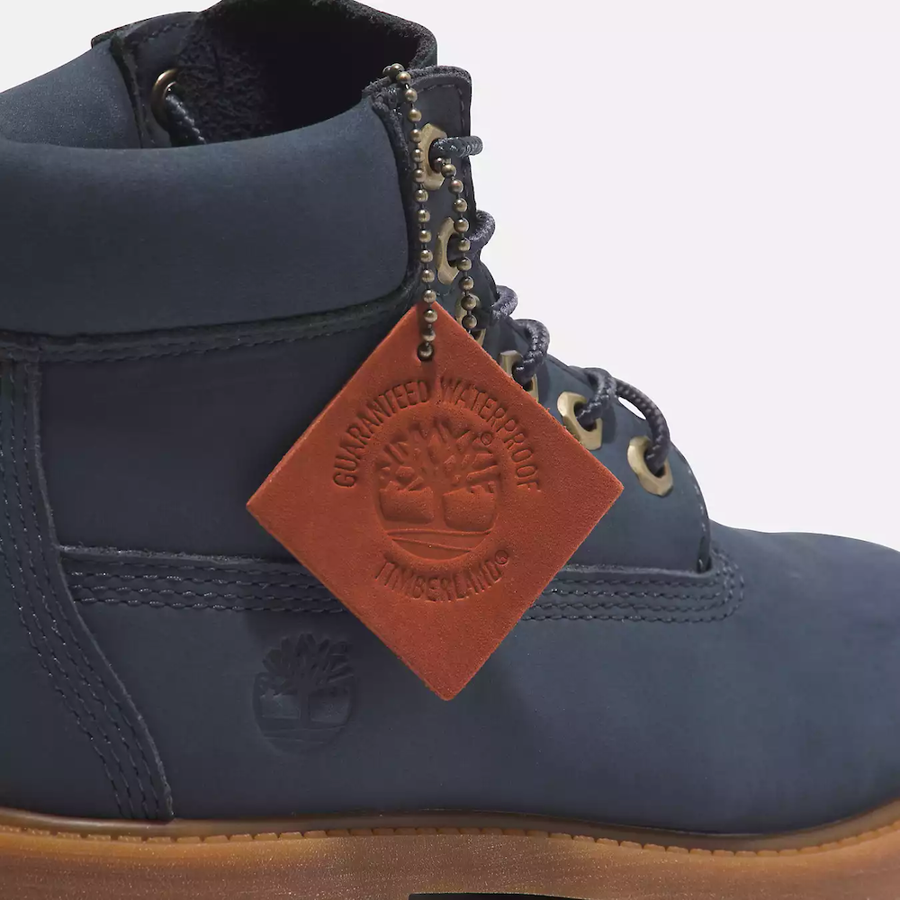 TIMBERLAND C.F. STEAD PREMIUM 6-INCH LACE UP WATERPROOF BOOT FOR JUNIOR IN DEEP BLUE