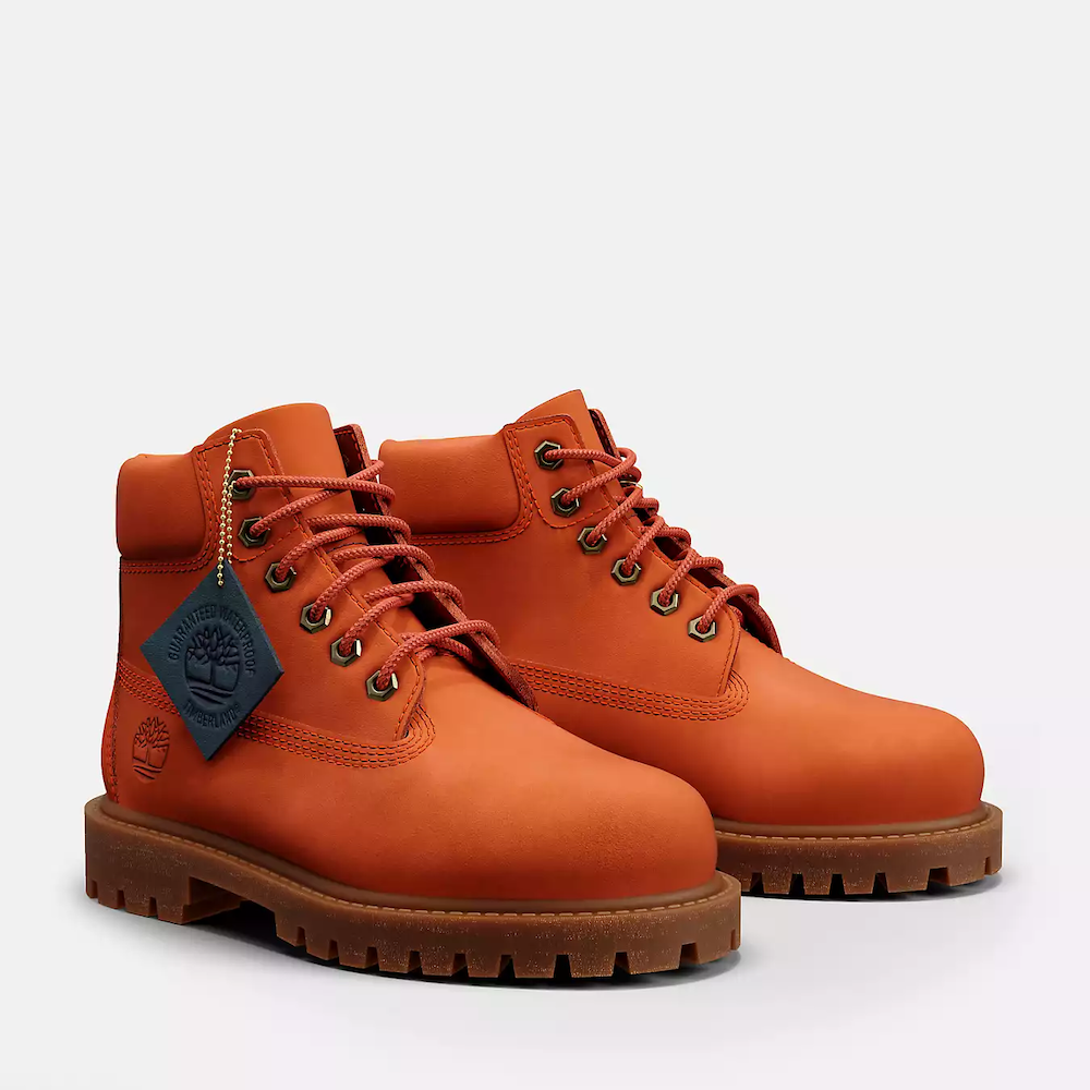 PREMIUM 6-INCH LACE-UP WATERPROOF BOOT FOR TODDLER IN DEEP RUST