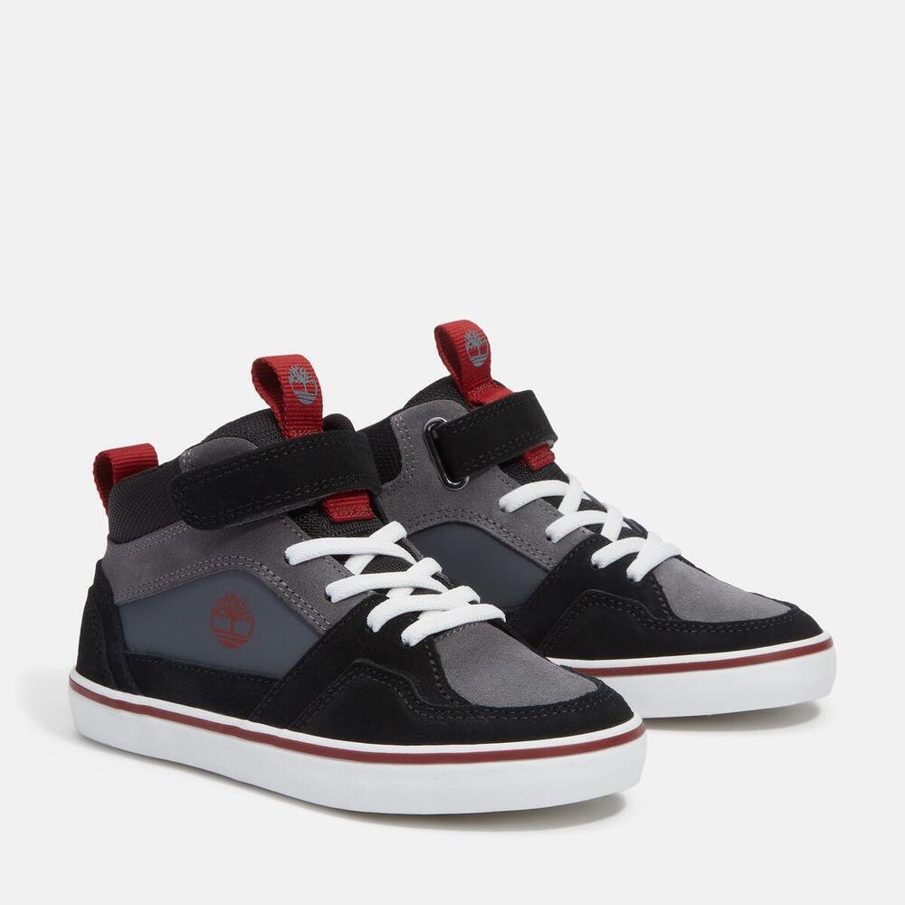 Stone Jump Mid Hook & Loop Sneaker For Junior
