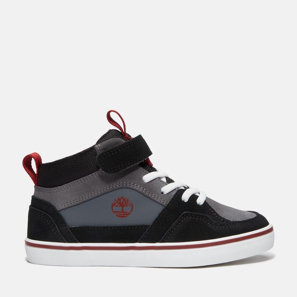 Stone Jump Mid Hook & Loop Sneaker For Junior
