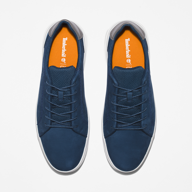 Timberland Seneca Bay Leather Sneaker For Men In Navy
