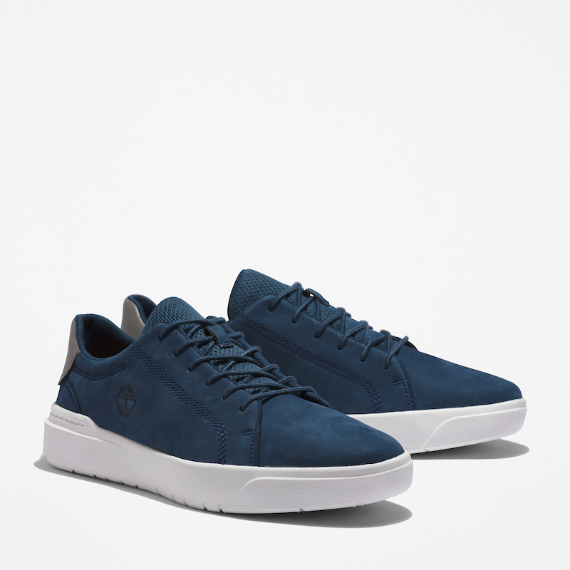Timberland Seneca Bay Leather Sneaker For Men In Navy