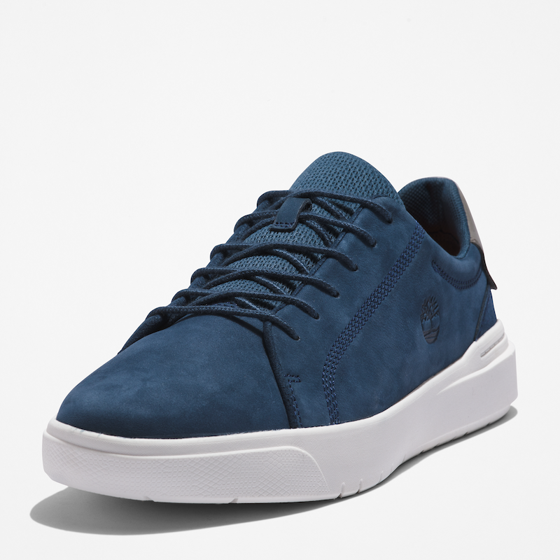 Timberland Seneca Bay Leather Sneaker For Men In Navy