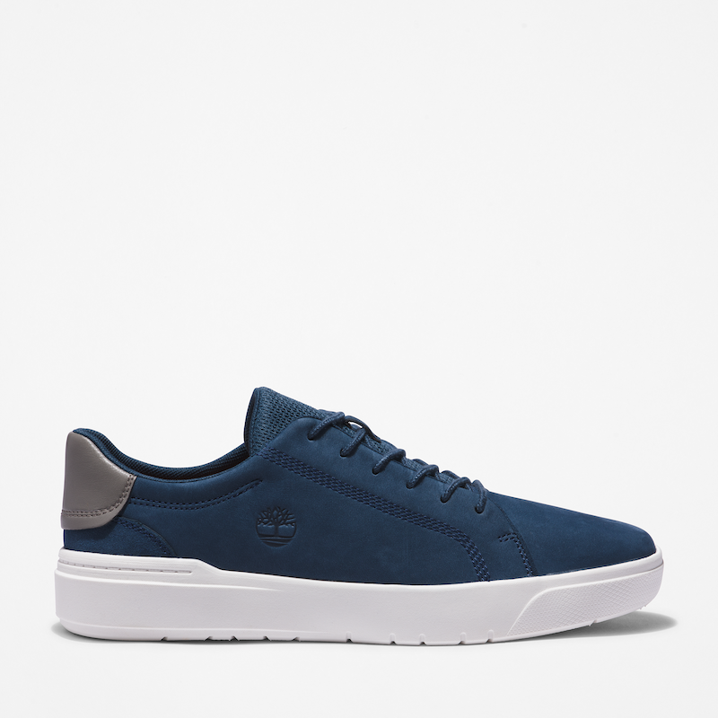 Timberland Seneca Bay Leather Sneaker For Men In Navy