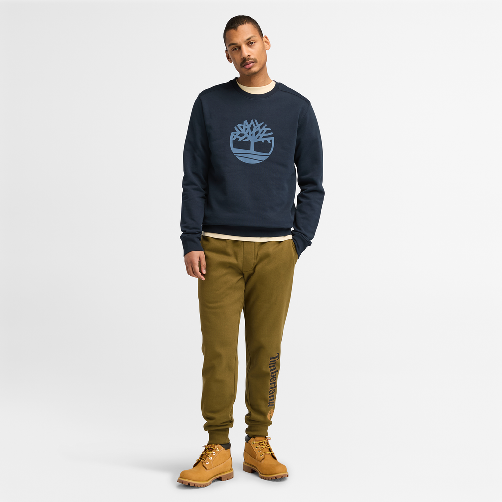 Kennebec River Tree Logo Crew Neck Sweatshirt For Men