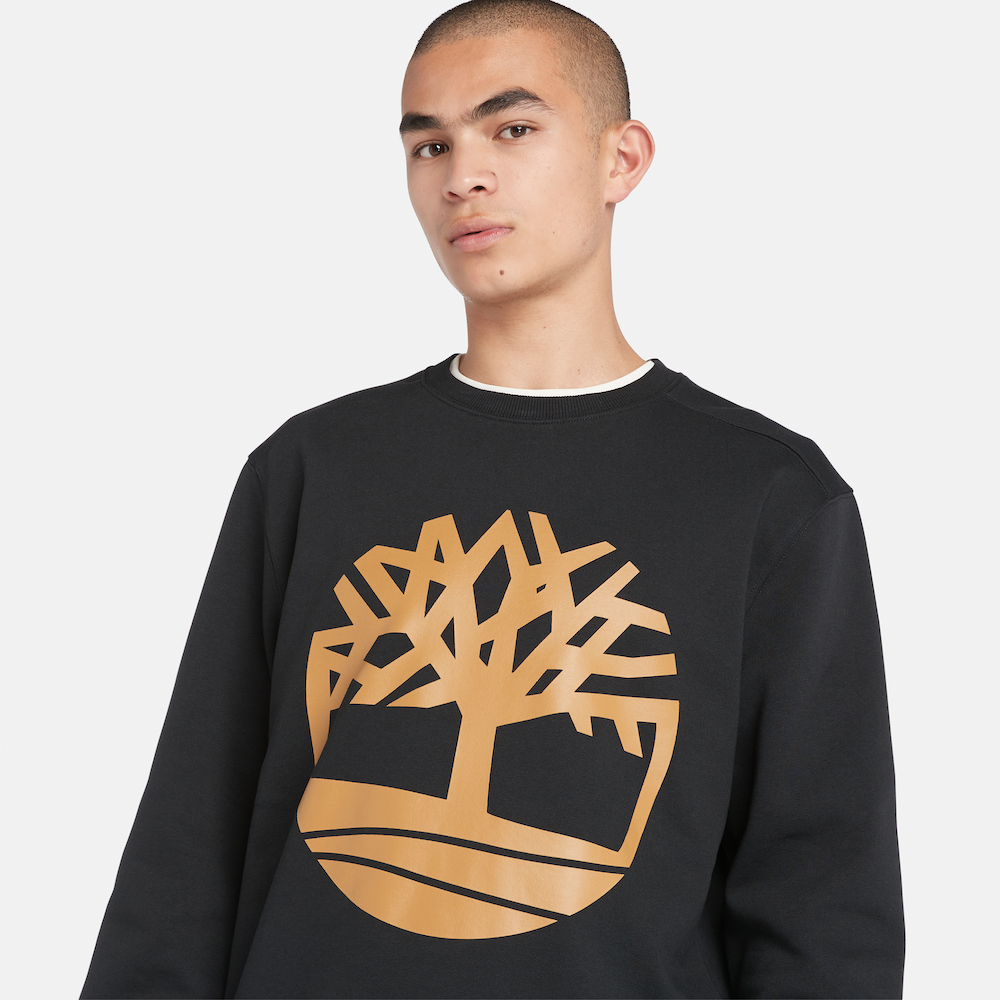 TIMBERLAND TREE LOGO SWEATSHIRT FOR MEN IN BLACK