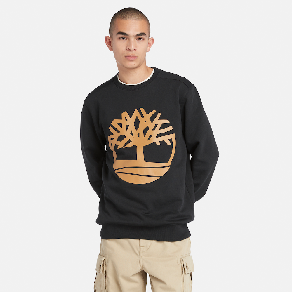 TIMBERLAND TREE LOGO SWEATSHIRT FOR MEN IN BLACK