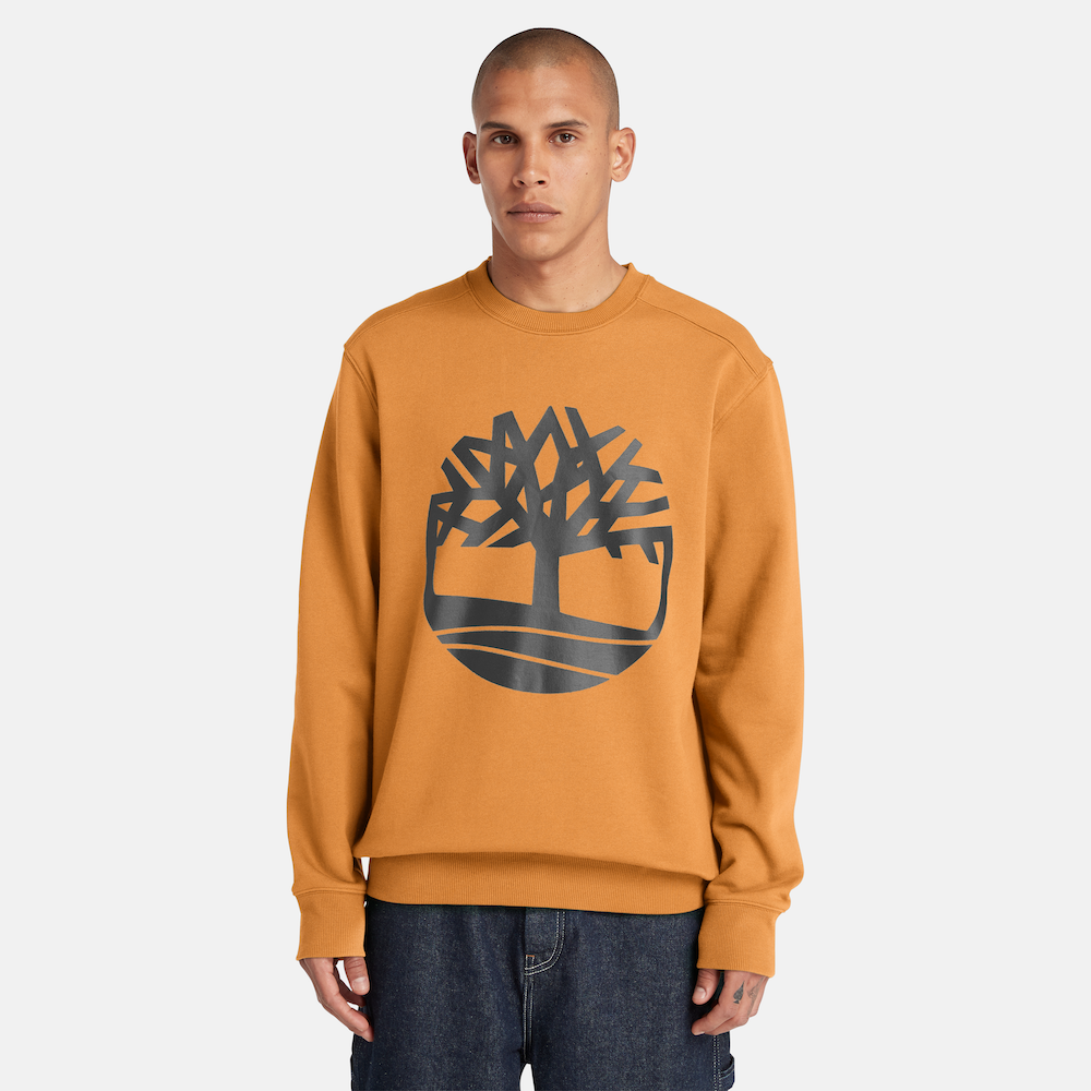 TIMBERLAND TREE LOGO SWEATSHIRT FOR MEN IN WHEAT