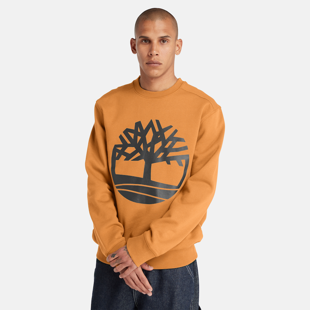 TIMBERLAND TREE LOGO SWEATSHIRT FOR MEN IN WHEAT