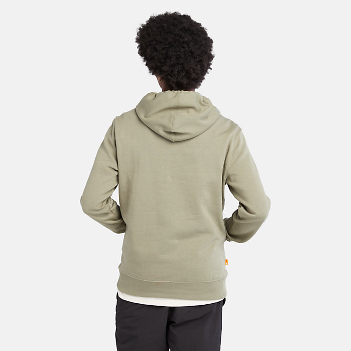 TIMBERLAND TREE LOGO HOODIE FOR MEN IN KHAKI GREEN