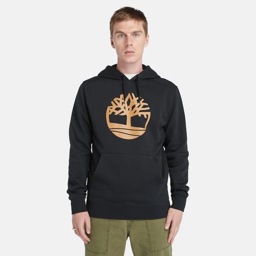 TIMBERLAND TIMBERLAND TREE LOGO HOODIE FOR MEN IN BLACK