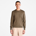 TIMBERLAND WILLIAMS RIVER ORGANIC COTTON SWEATER FOR MEN IN DARK GREEN