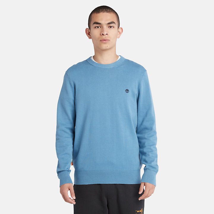 TIMBERLAND WILLIAMS RIVER CREWNECK SWEATER FOR MEN IN BLUE
