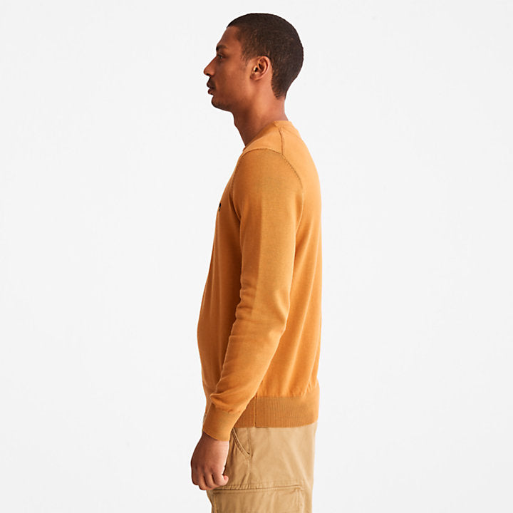 TIMBERLAND WILLIAMS RIVER CREWNECK SWEATSHIRT FOR MEN IN WHEAT