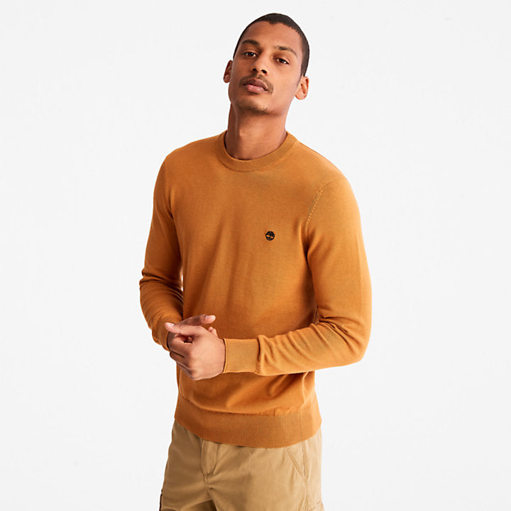 TIMBERLAND WILLIAMS RIVER CREWNECK SWEATSHIRT FOR MEN IN WHEAT