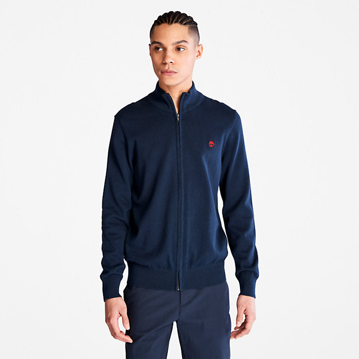 TIMBERLAND WILLIAMS RIVER FULL-ZIP SWEATER FOR MEN IN NAVY