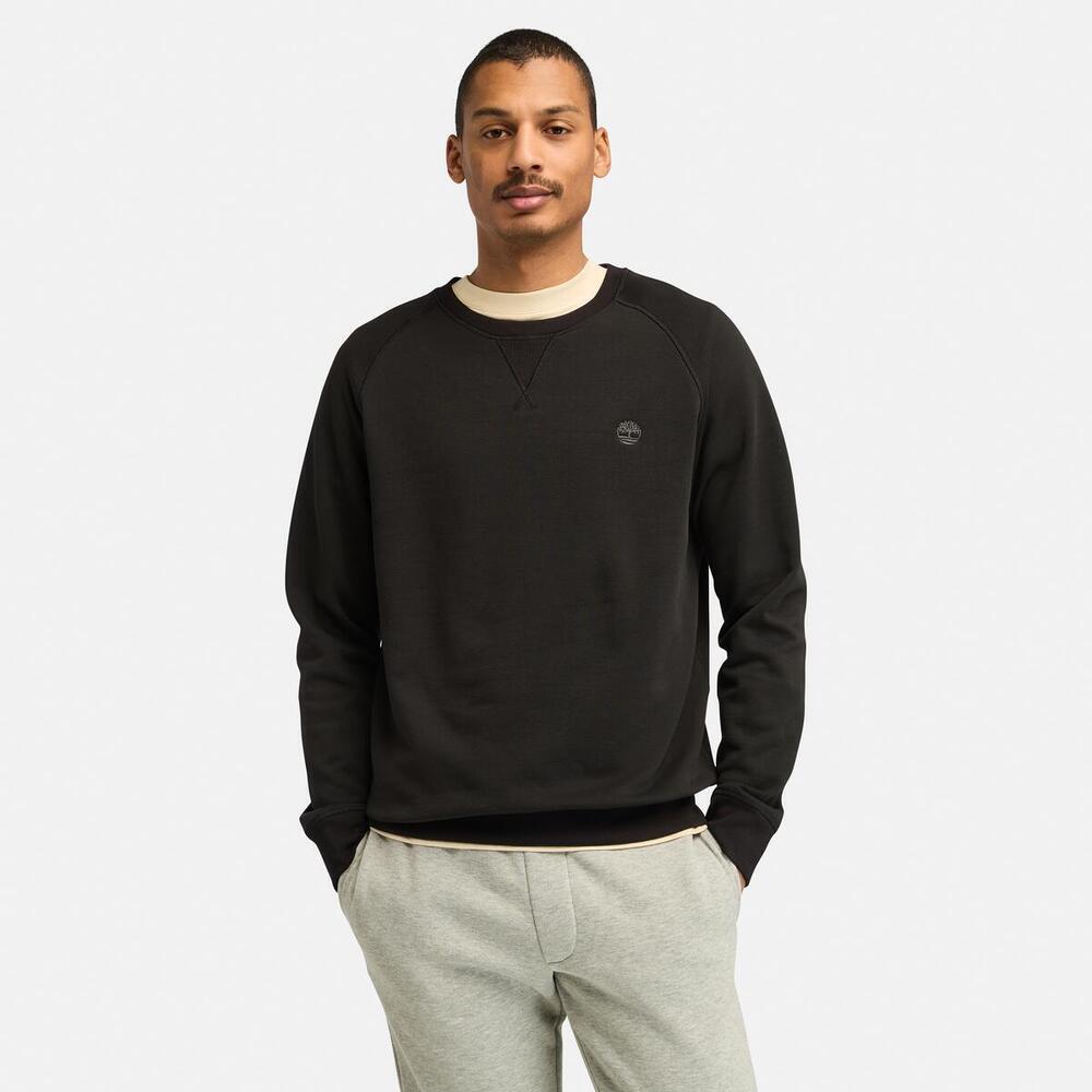Exeter River Brushed Back Crew Sweatshirt For Men
