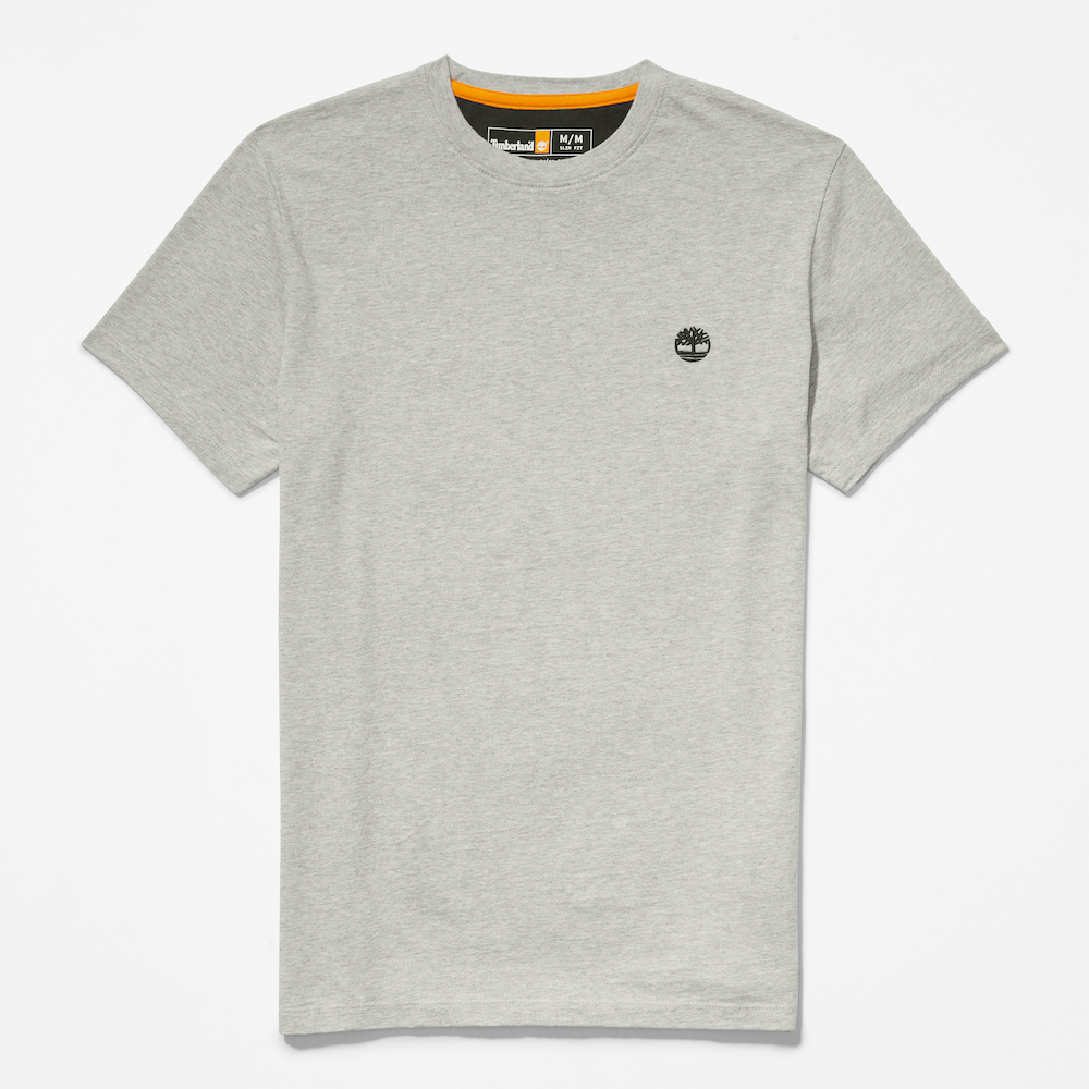 TIMBERLAND DUNSTAN RIVER SLIM- FIT  CREW NECK T-SHIRT FOR MEN IN GREY