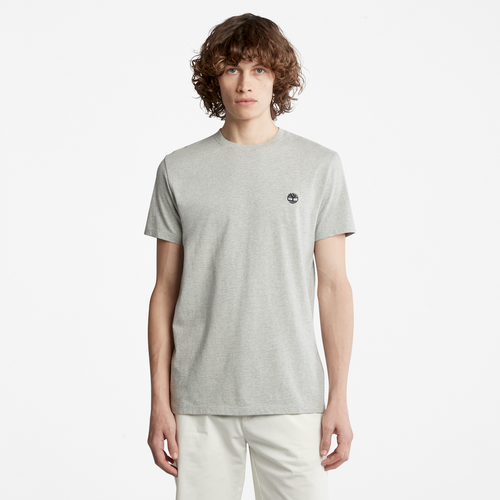 TIMBERLAND DUNSTAN RIVER SLIM- FIT  CREW NECK T-SHIRT FOR MEN IN GREY