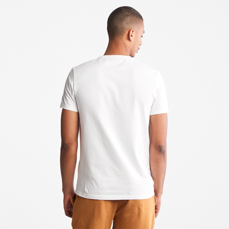 TIMBERLAND DUNSTAN RIVER SLIM- FIT  CREW NECK T-SHIRT FOR MEN IN WHITE