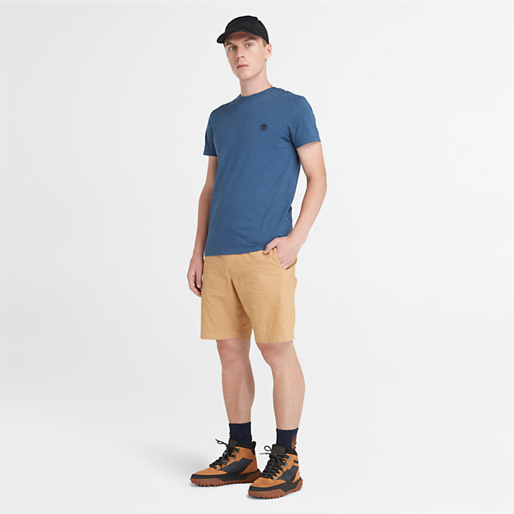 TIMBERLAND DUNSTAN RIVER CREW TEE FOR MEN IN DARK BLUE
