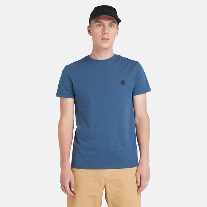 TIMBERLAND DUNSTAN RIVER CREW TEE FOR MEN IN DARK BLUE