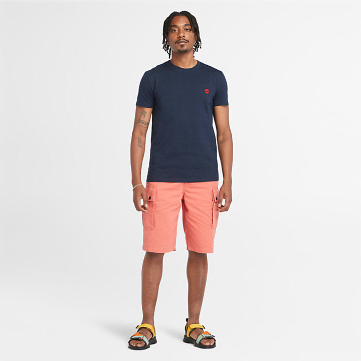 TIMBERLAND DUNSTAN RIVER SLIM- FIT  CREW NECK T-SHIRT FOR MEN IN NAVY