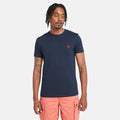 TIMBERLAND DUNSTAN RIVER SLIM- FIT  CREW NECK T-SHIRT FOR MEN IN NAVY