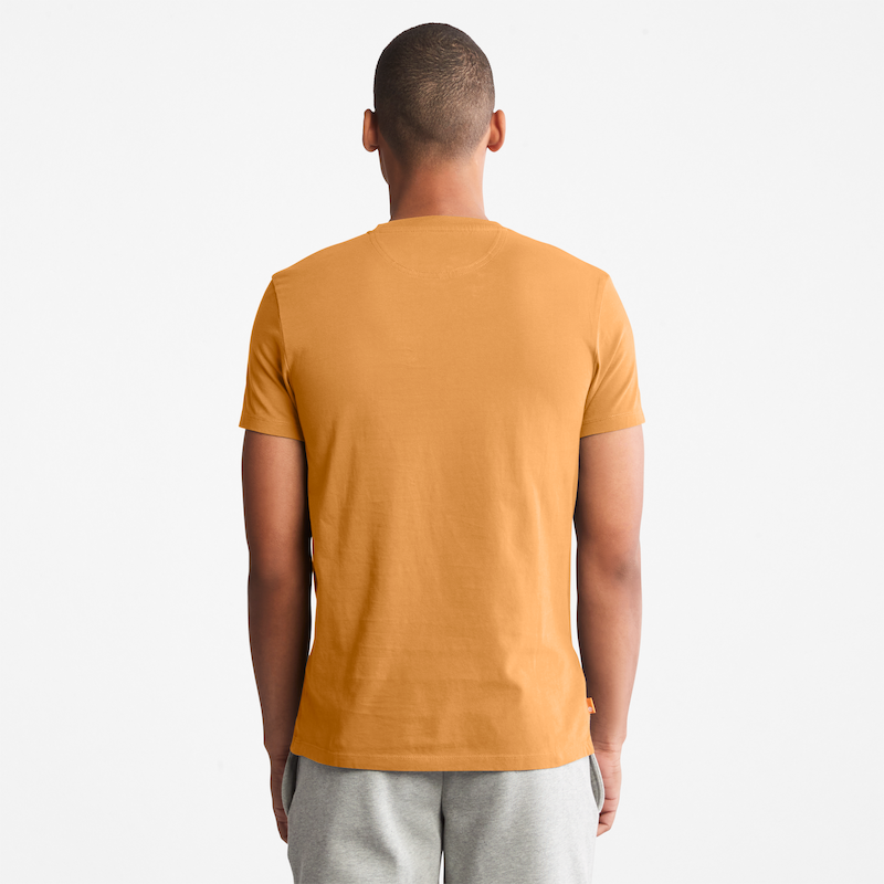 TIMBERLAND DUNSTAN RIVER SLIM- FIT  CREW NECK T-SHIRT FOR MEN IN WHEAT