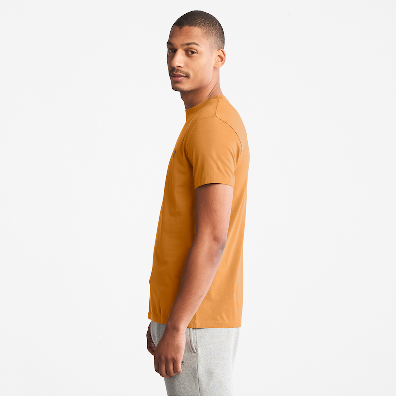 TIMBERLAND DUNSTAN RIVER SLIM- FIT  CREW NECK T-SHIRT FOR MEN IN WHEAT