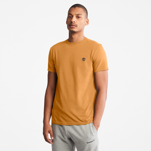 TIMBERLAND DUNSTAN RIVER SLIM- FIT  CREW NECK T-SHIRT FOR MEN IN WHEAT