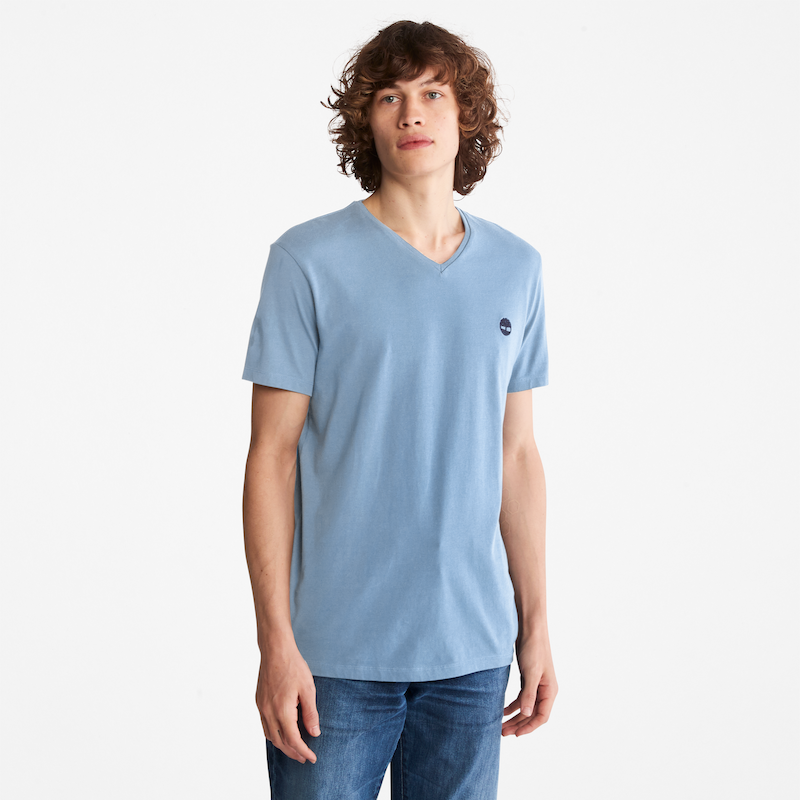 Dunstan River V Neck T Shirt For Men