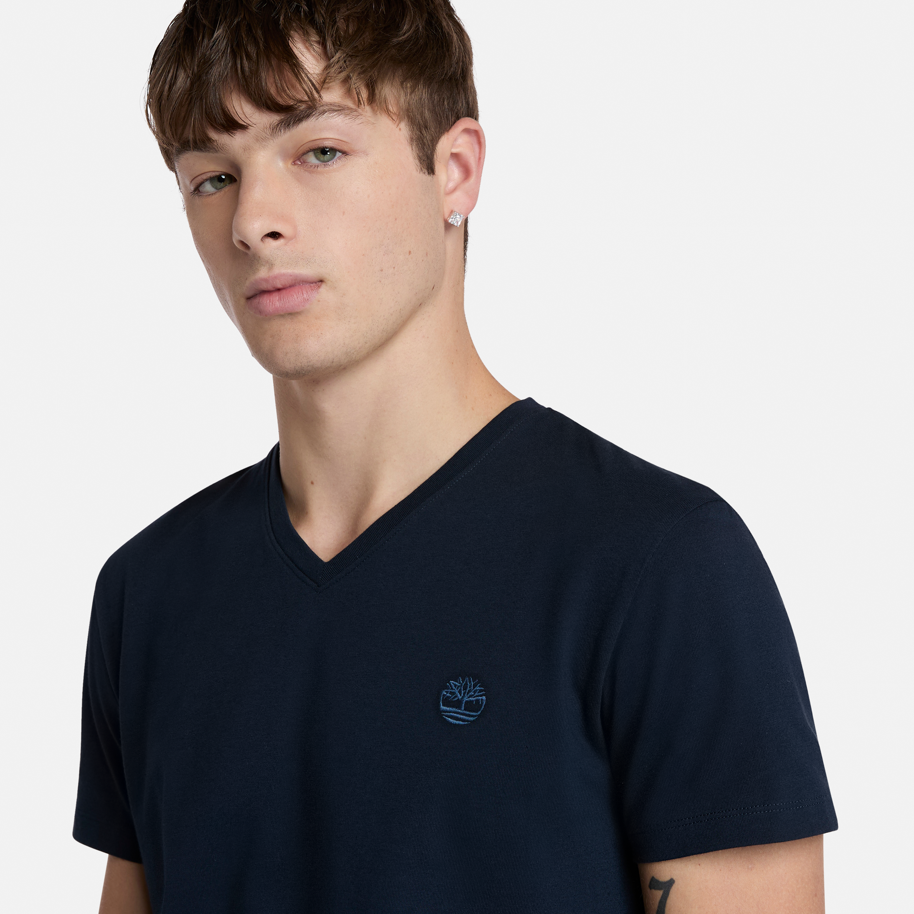 Dunstan River V Neck Short Sleeve T-Shirt for Men