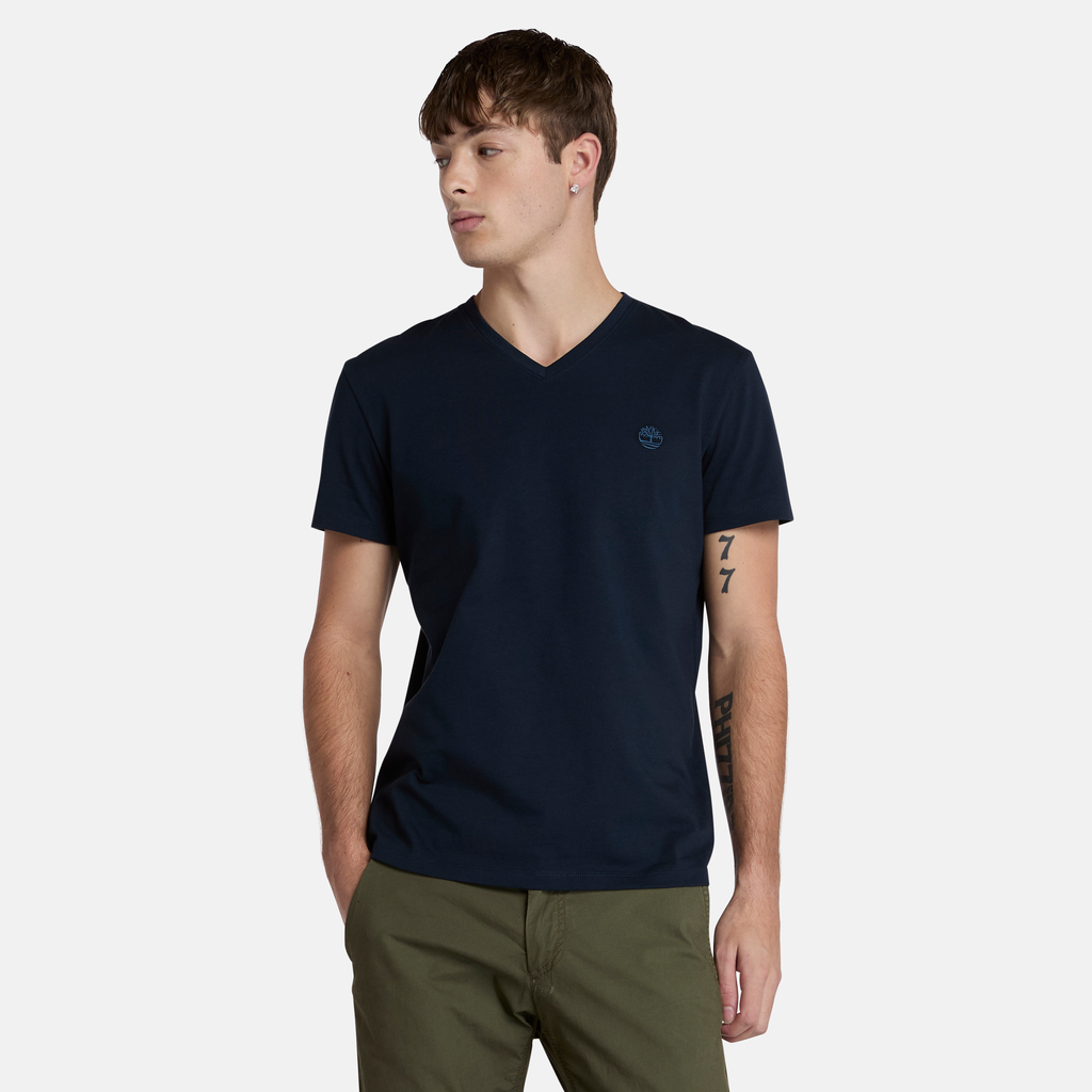 Dunstan River V Neck Short Sleeve T-Shirt for Men