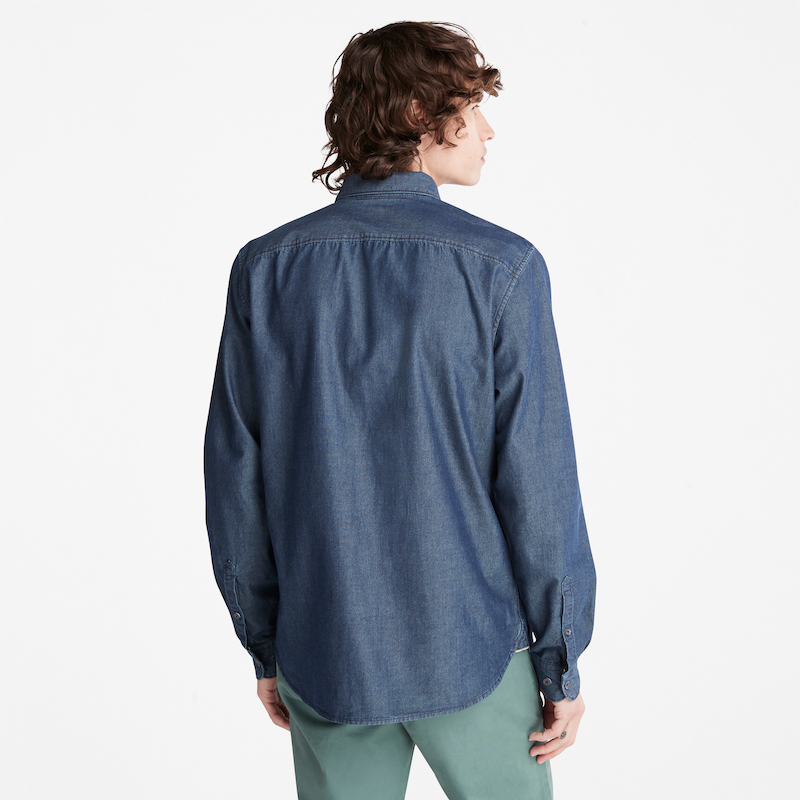 TIMBERLAND CHAMBRAY CLASSIC SHIRT FOR MEN IN NAVY