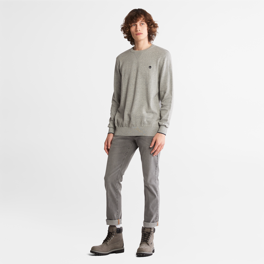 TIMBERLAND WILLIAMS RIVER CREWNECK JUMPER FOR MEN IN GREY