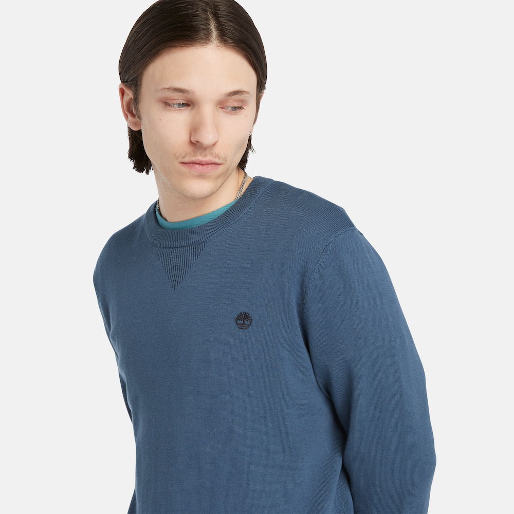 TIMBERLAND WILLIAMS RIVER CREWNECK JUMPER FOR MEN IN BLUE