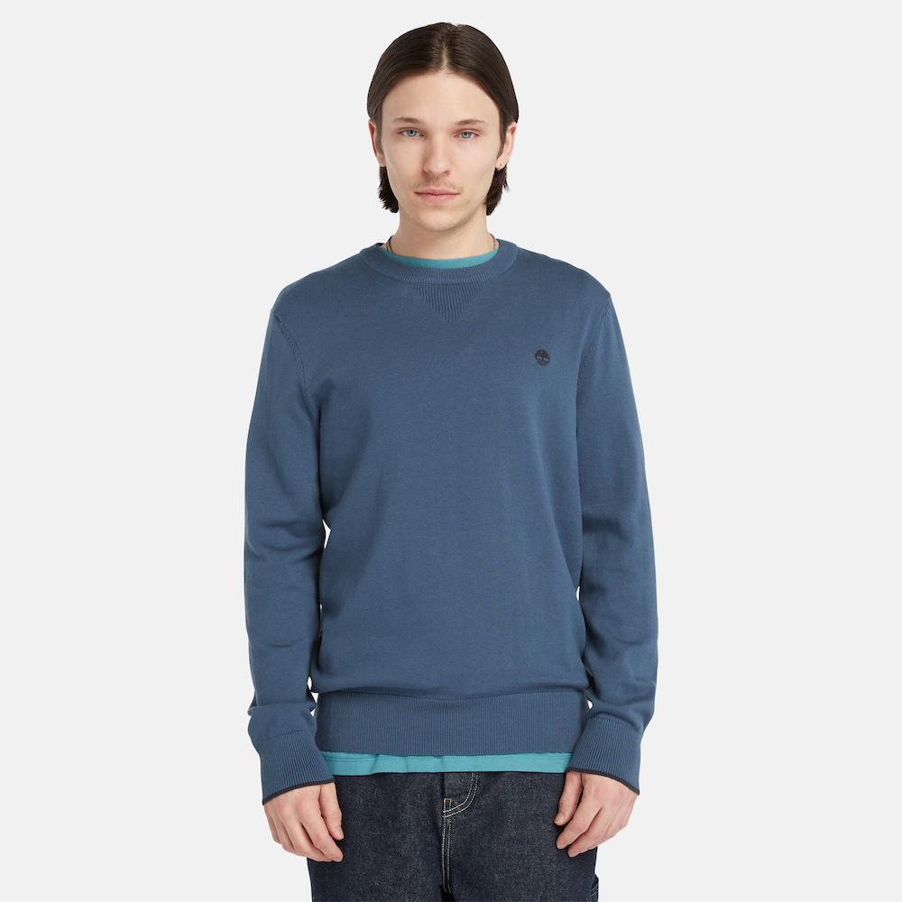 TIMBERLAND WILLIAMS RIVER CREWNECK JUMPER FOR MEN IN BLUE