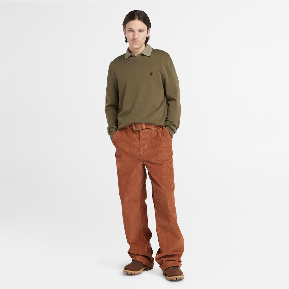 TIMBERLAND WILLIAMS RIVER CREWNECK JUMPER FOR MEN IN GREEN