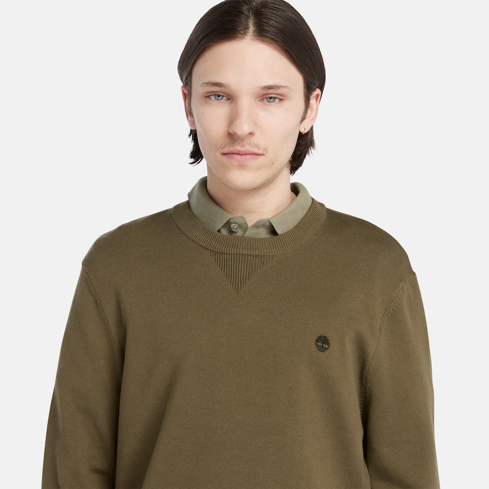 TIMBERLAND WILLIAMS RIVER CREWNECK JUMPER FOR MEN IN GREEN