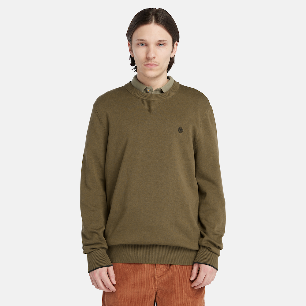 TIMBERLAND WILLIAMS RIVER CREWNECK JUMPER FOR MEN IN GREEN